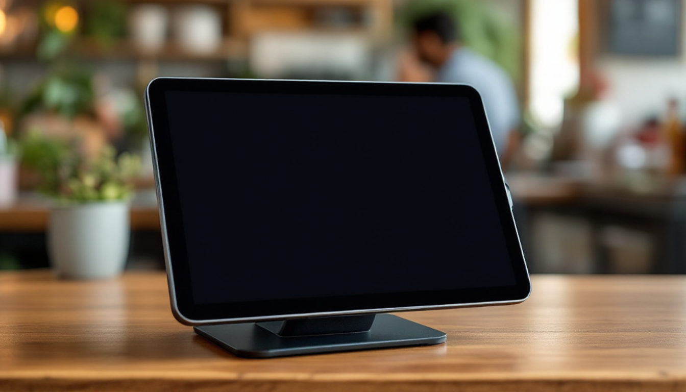 イタリアンのカウンターに置かれたタブレットPOS