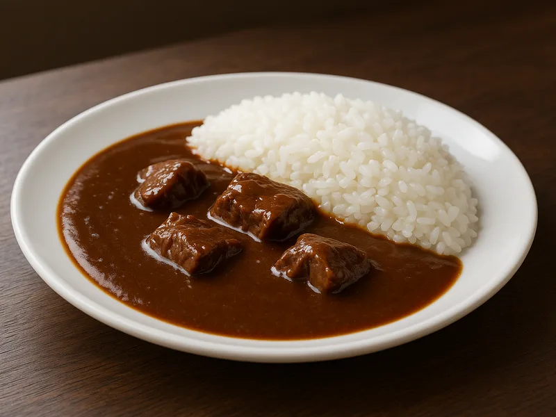 欧風カレーの一皿。じっくり煮込んだ濃厚なルーの欧風カレー